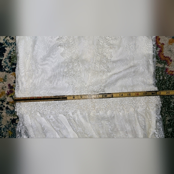 VINTAGE JESSICA MCCLINTOCK LACE WEDDING DRESS SZ 9/10. - Picture 10 of 14